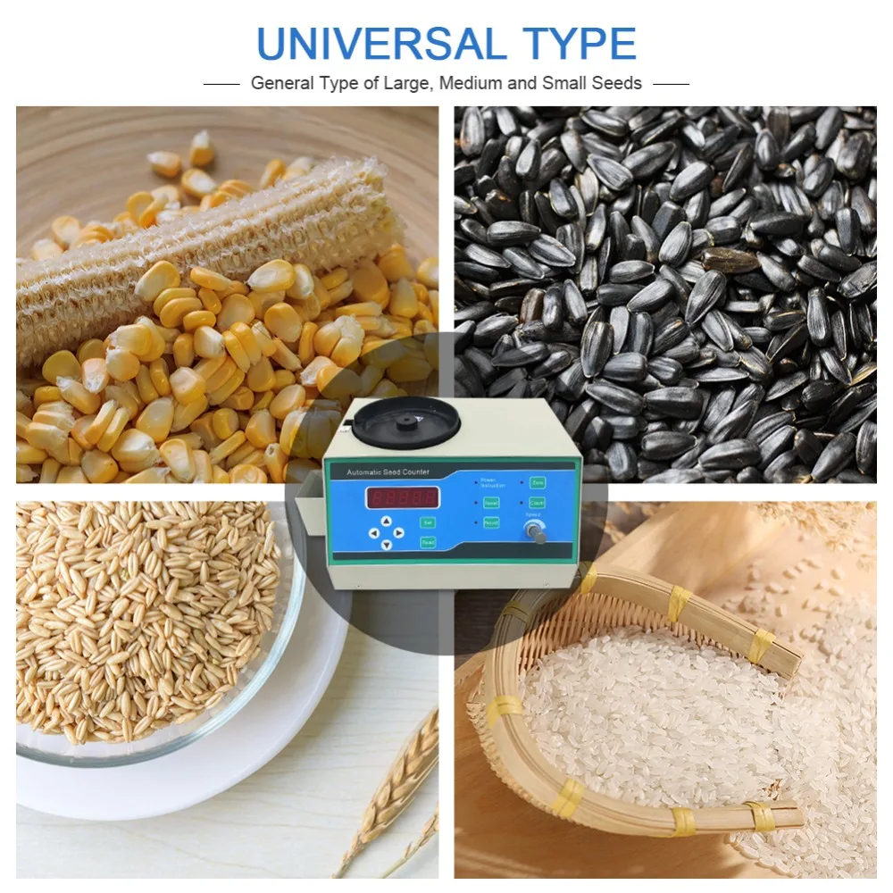 

SLY-C Automatic Seeds Counter Machine Precise Various Shapes Seeds Counting Instrument LED Microcomputer Control Super-silent