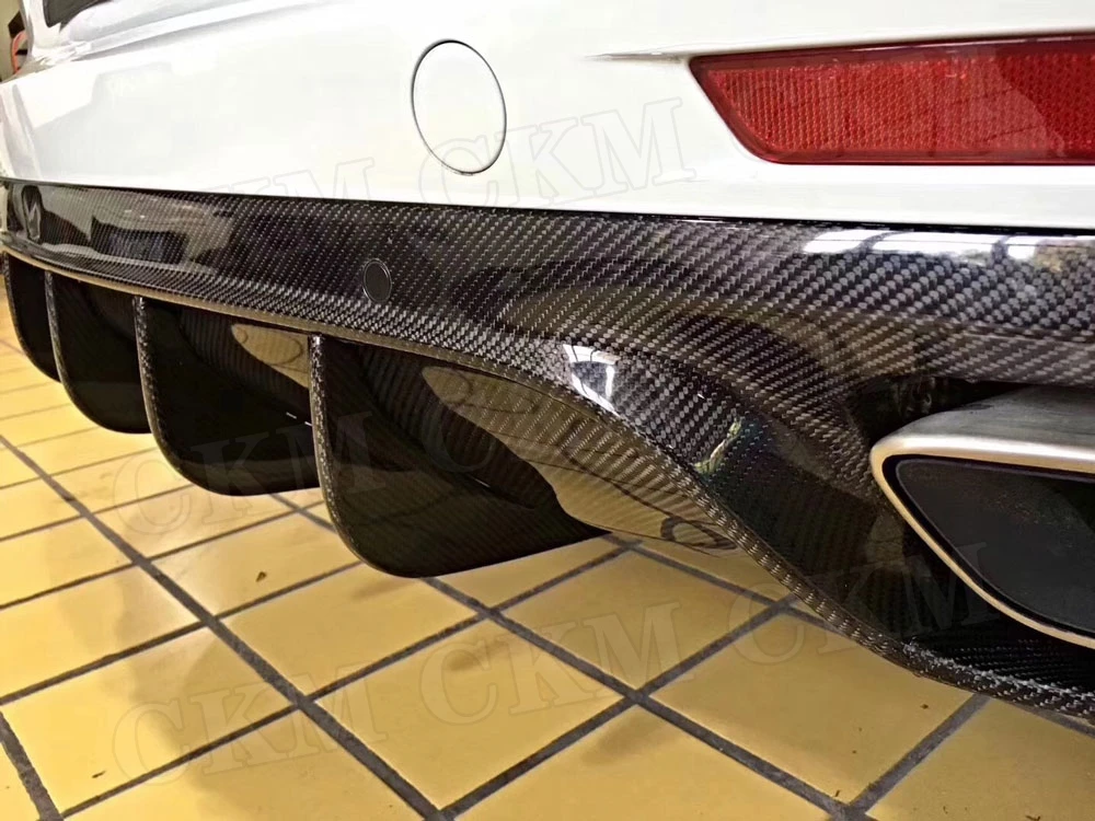 Carbon Fiber Rear Lip Diffuser Fits For Porsche Panamera 971 FRP Bumper Guard