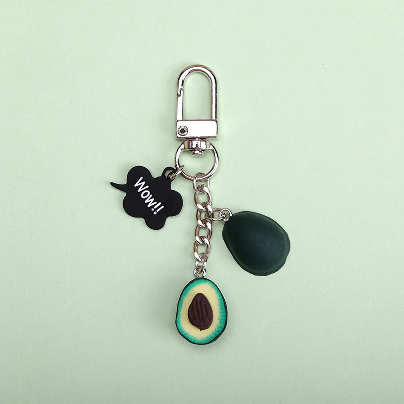 keychain 8 Брелок с фруктами, новинка, имитация авокадо, в форме сердца, брелок, модное ювелирное изделие, подарок для женщин, брелоки, маленький подарок - Color: keychain 8