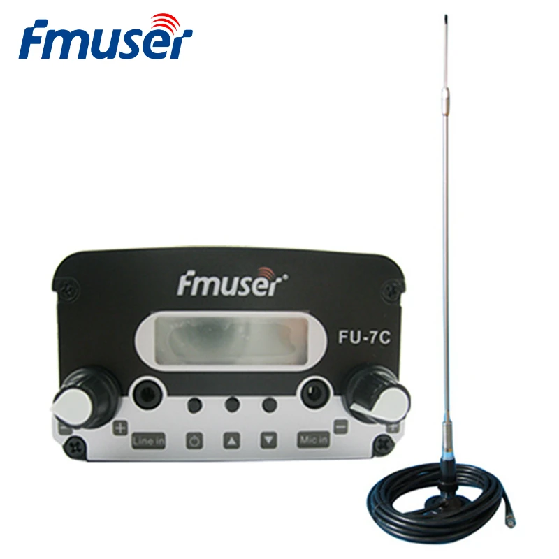 Оптовая продажа FM трансмиттер FMUSER FU 7C 7 Вт + антенна CA200 кабель обслуживание