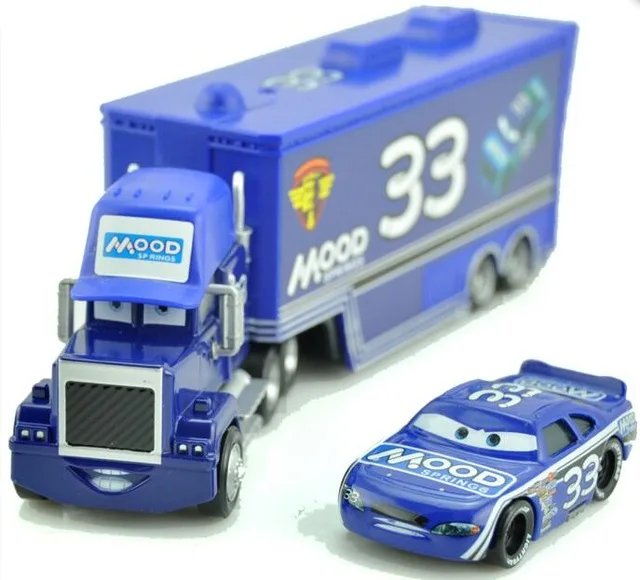 No.33 2pcs Disney Pixar тачки 3 Молния Маккуин Джексон шторм Мак дядюшка грузовик 1:55 литья под давлением модель из металлического сплава подарок на год игрушка малыш мальчик - Цвет: No.33 2pcs