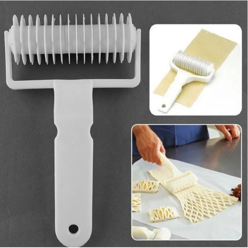 20*12CM Mesh Modeling Dough Cutter Hob Mold Baking tools Pizza Tools Plastic Roller Lattice kitchen accessories