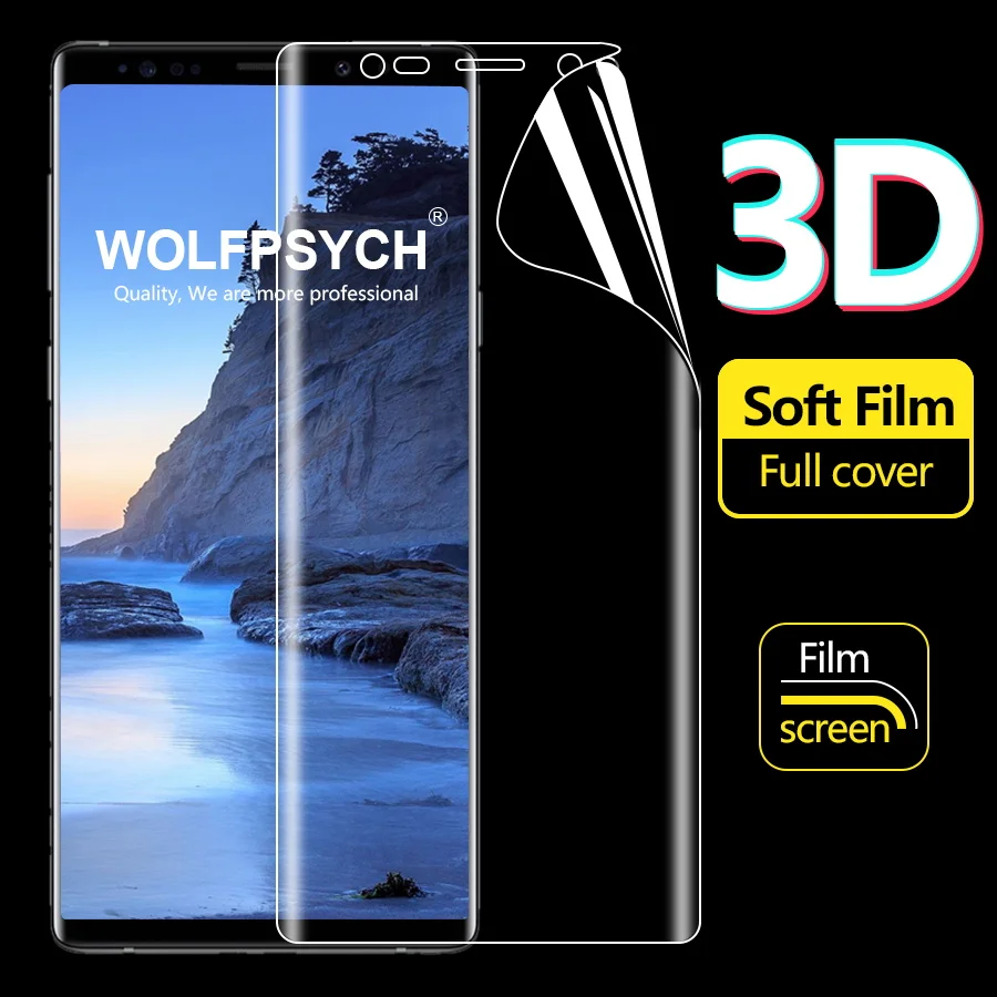 Мягкая защитная пленка для samsung Galaxy S8 S9 Plus S7 Edge A9 A7 A6 A8S 2018 Note 9 8 Hydrogel|Защитные стёкла