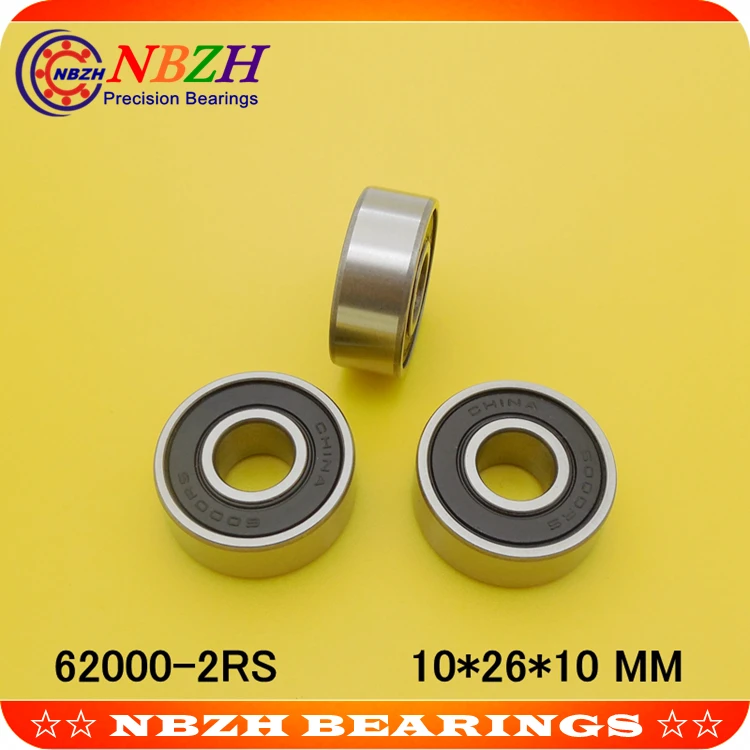 Специальные подшипники 62000 2RS 10X26X10 10*26*10 мм двойная экранированная искусственная