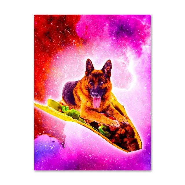 11 Surreal Cat Dog Llama ленивая пицца 5D алмазная вышивка diy Алмазная картина мозаика полностью круглое сверло декор для обеденной закусок - Цвет: 11