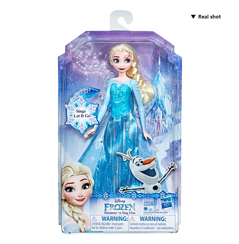 Hasbro Дисней замороженные Шиммер н Синг Эльза, поющая кукла Дисней Замороженные Игрушки одеваются Игры