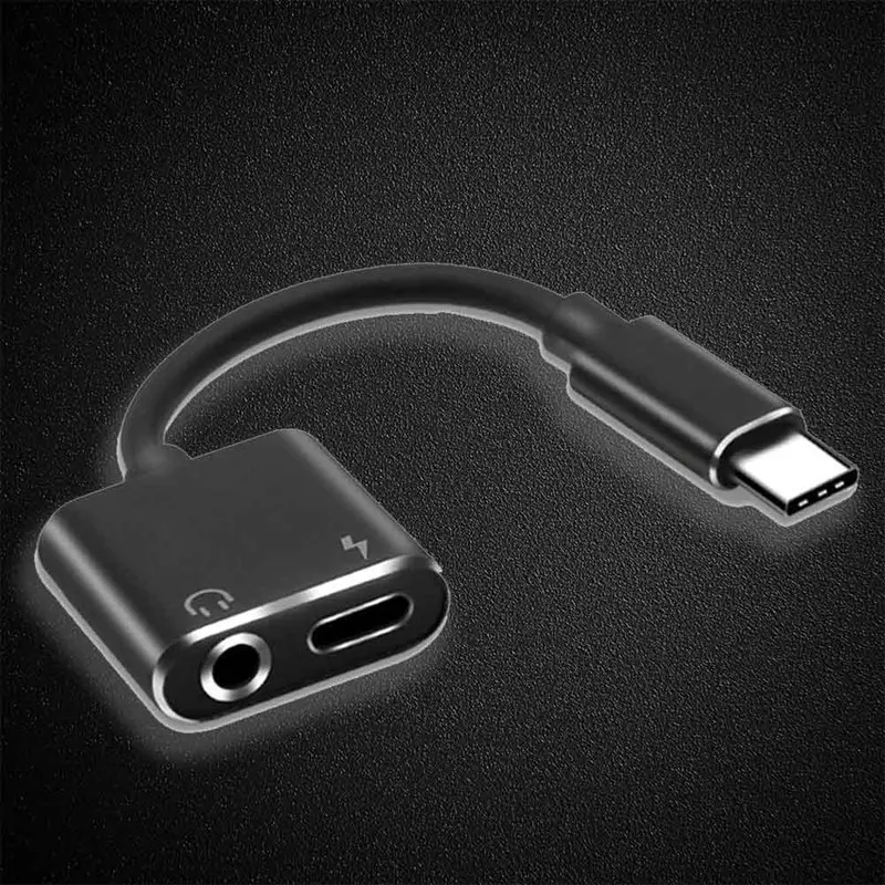 Usb Type C адаптер зарядное устройство аудио кабель 2 в 1 Type-C до 3 5 мм разъем для