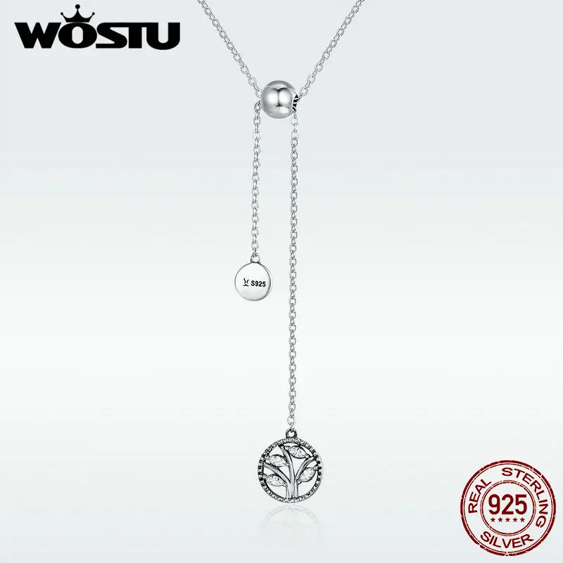 Женское ожерелье из серебра 925 пробы с подвеской в виде семейного дерева|necklaces for