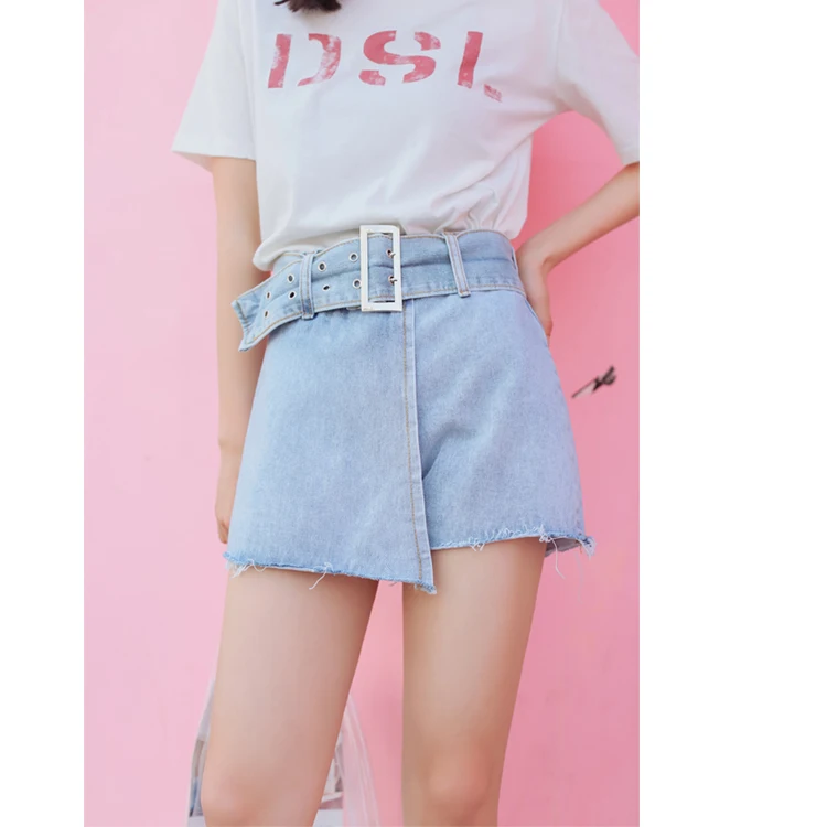 Vetevidi 2018 летние короткие джинсовые брюки для женщин новые корейские | Широкие джинсы -32864959078