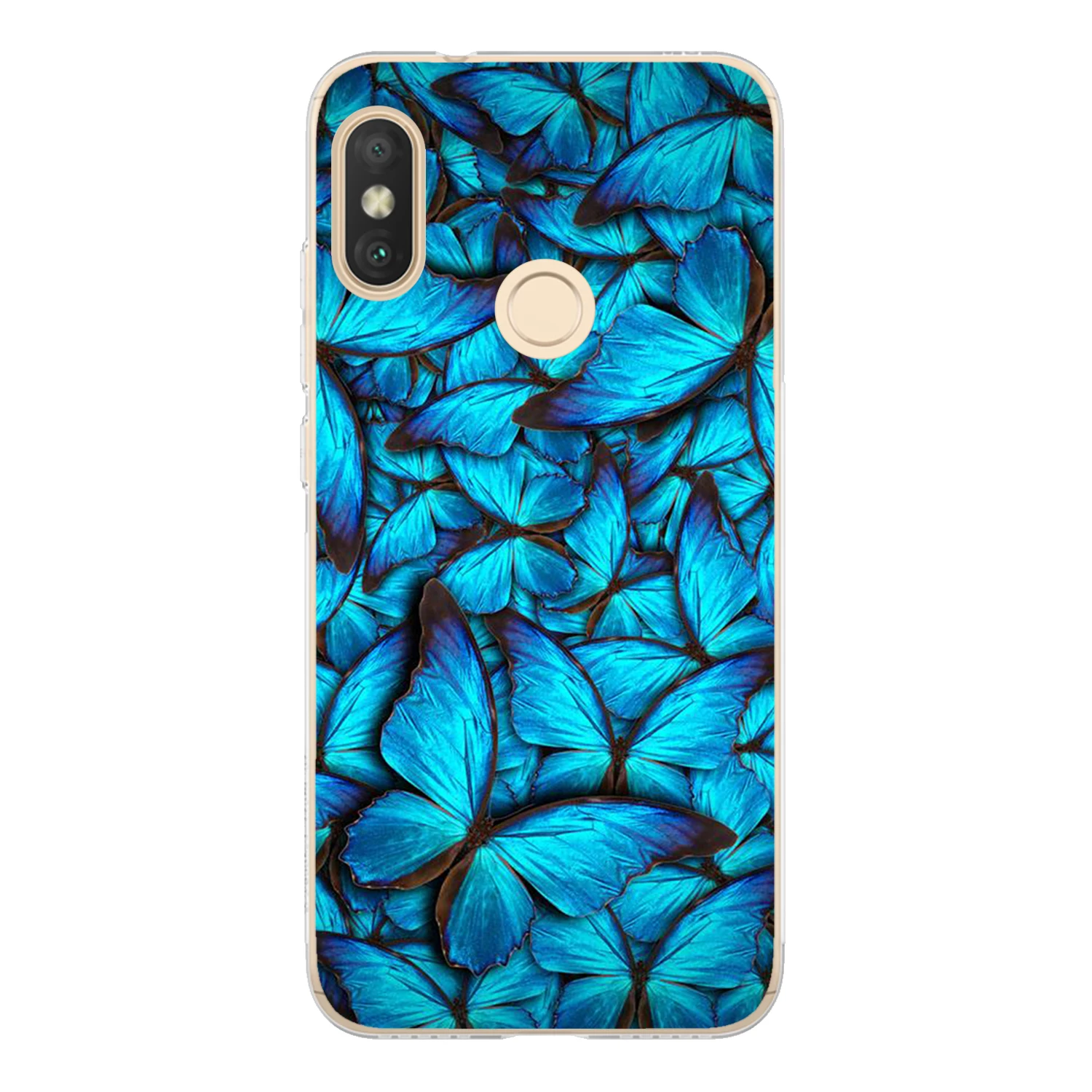Чехол для Xiaomi Mi A2 Lite 5 84 &quotмягкий силиконовый милый цветной блестящий чехол