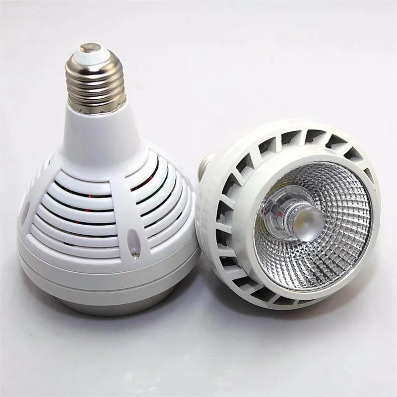 Новинка светодиодные лампы COB Par30 30 вт 40 Par E27 светодиодная лампа AC85 265V WW CW