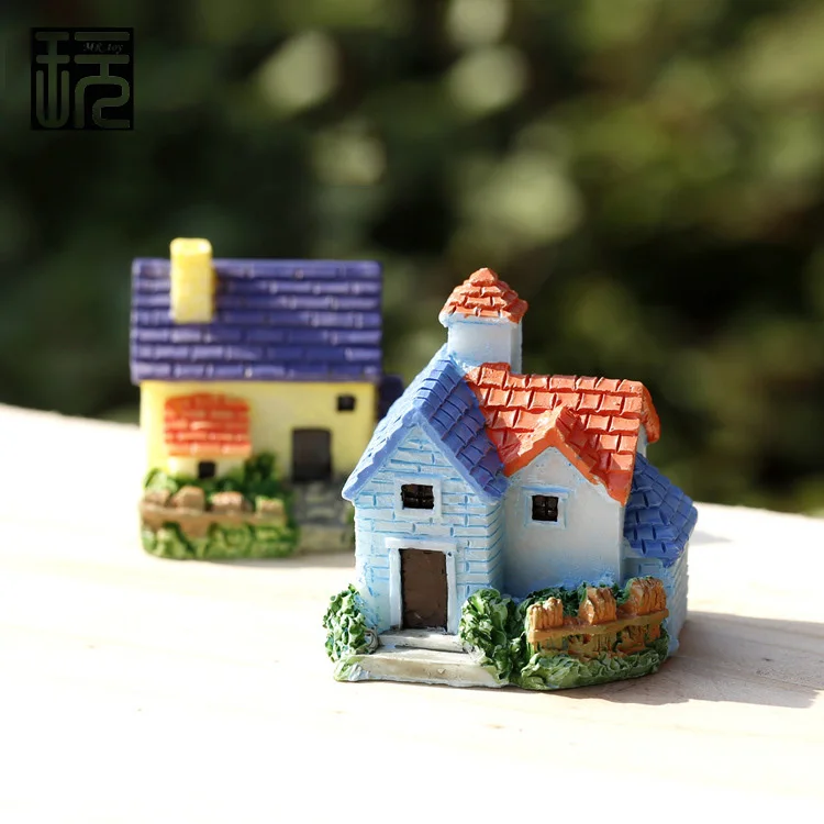 Смола Zakka Миниатюрная модель виллы украшение дома DIY сказочные садовые миниатюры