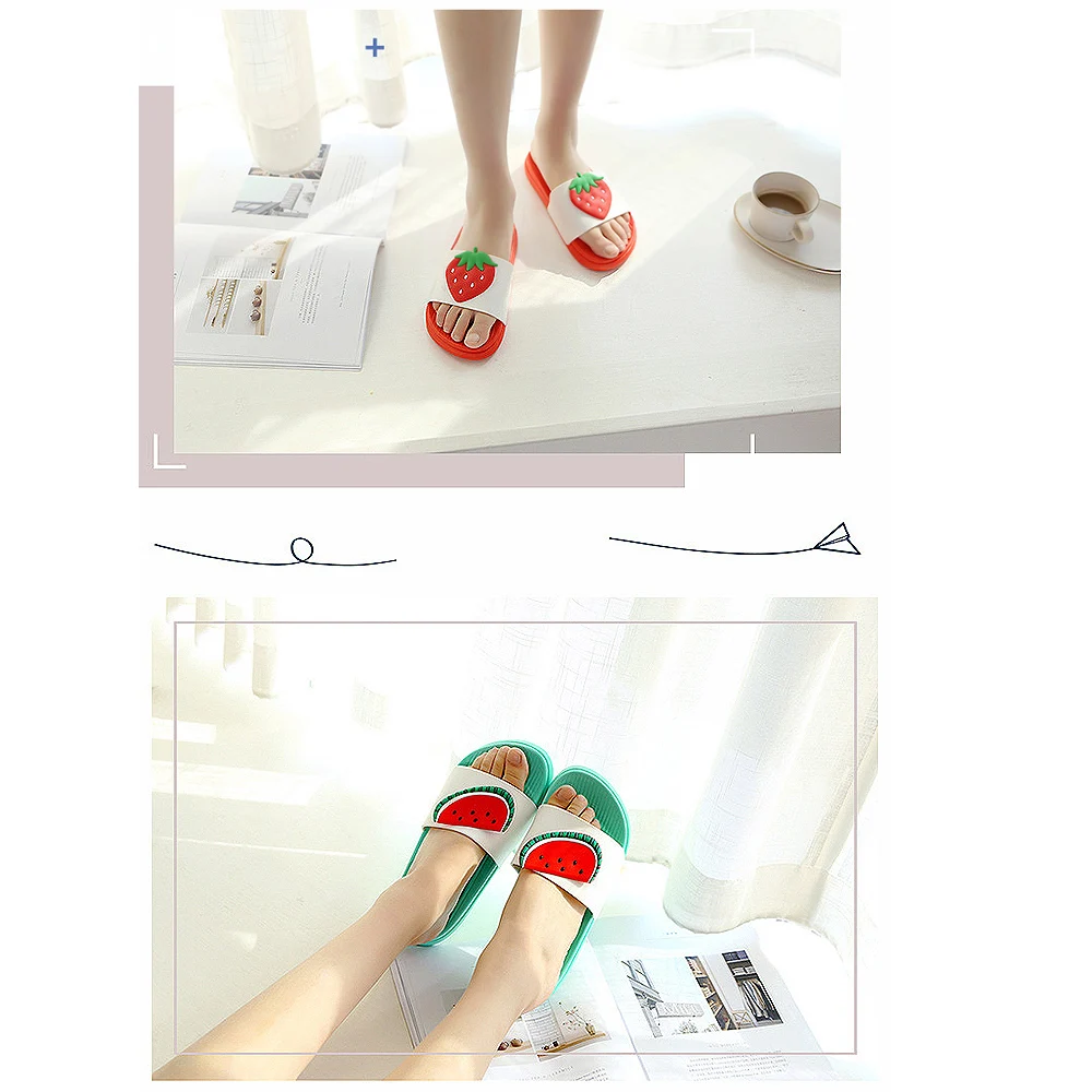 

Kids Girls Bathroom Slippers Non-slip Slippers Fruit Sandals Shoes Casual Slippers for Kids Garden Beach Pool Shoe