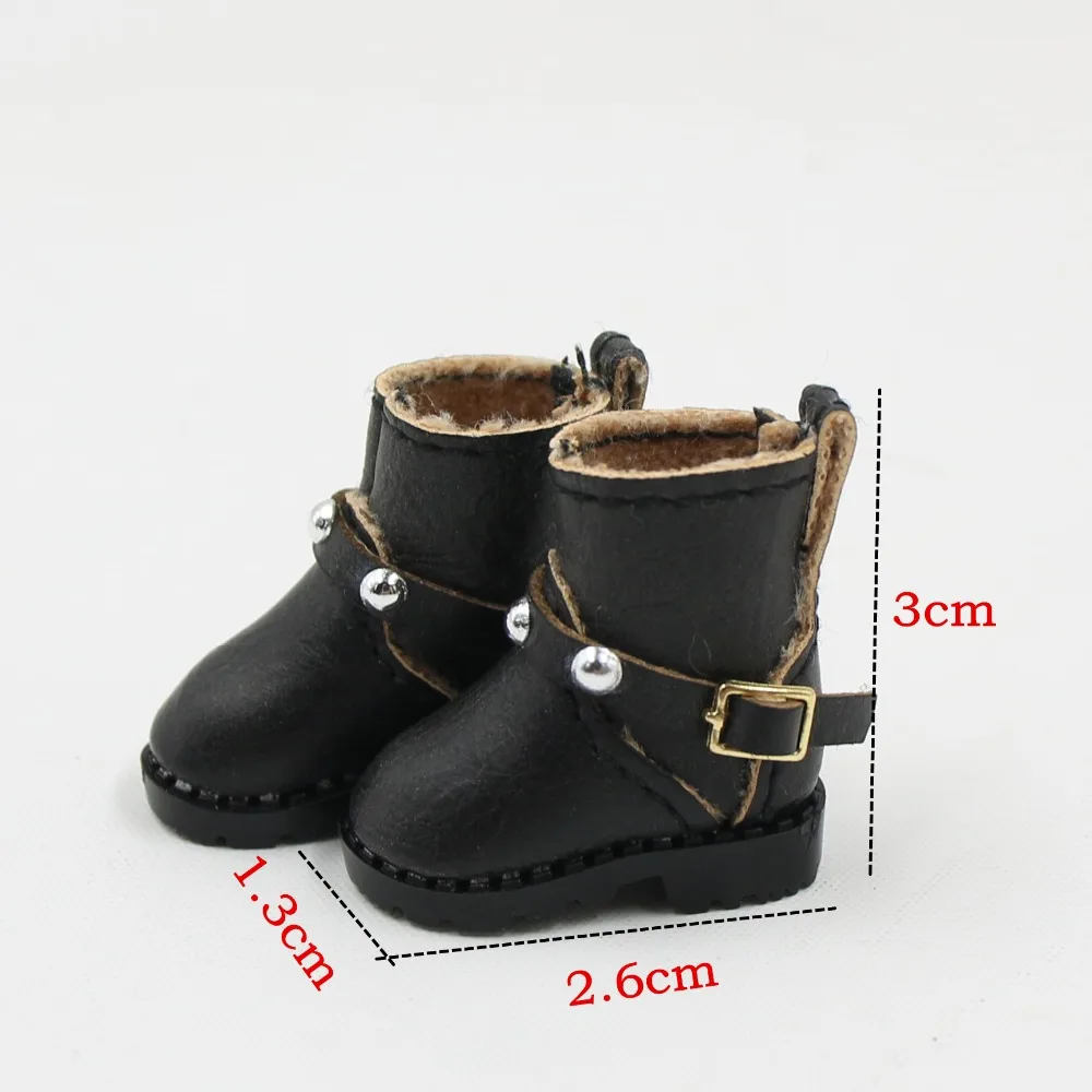 Blyth doll icy licca body cool boots кожаные игрушечные сапожки с заклепками