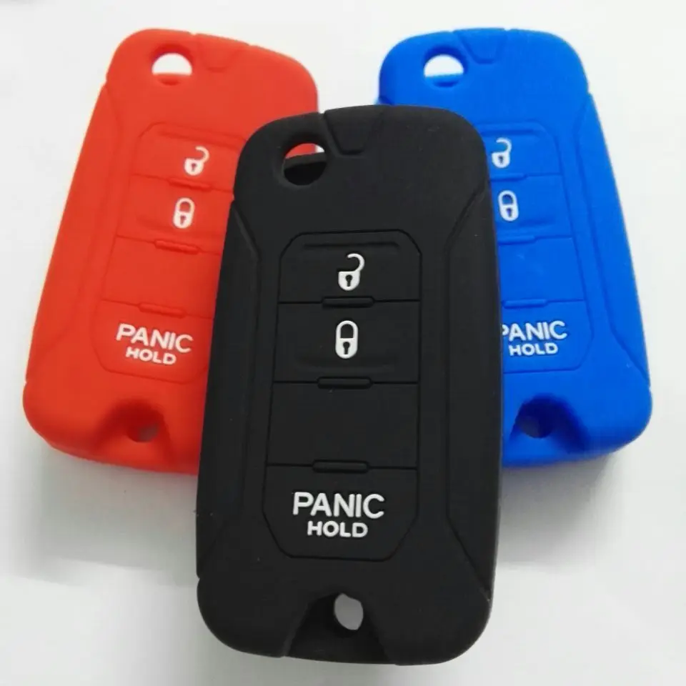 Силиконовый чехол для дистанционного ключа-Брелока Для Jeep RENEGADE ключа с кнопкой 3/2