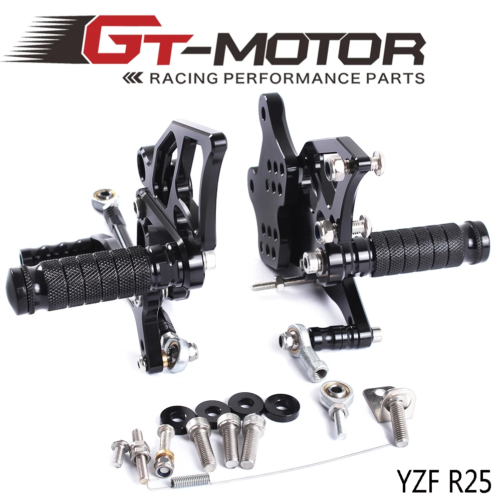 Полный ЧПУ Алюминиевый Мотоцикл Регулируемые задние наборы сзади подножки для