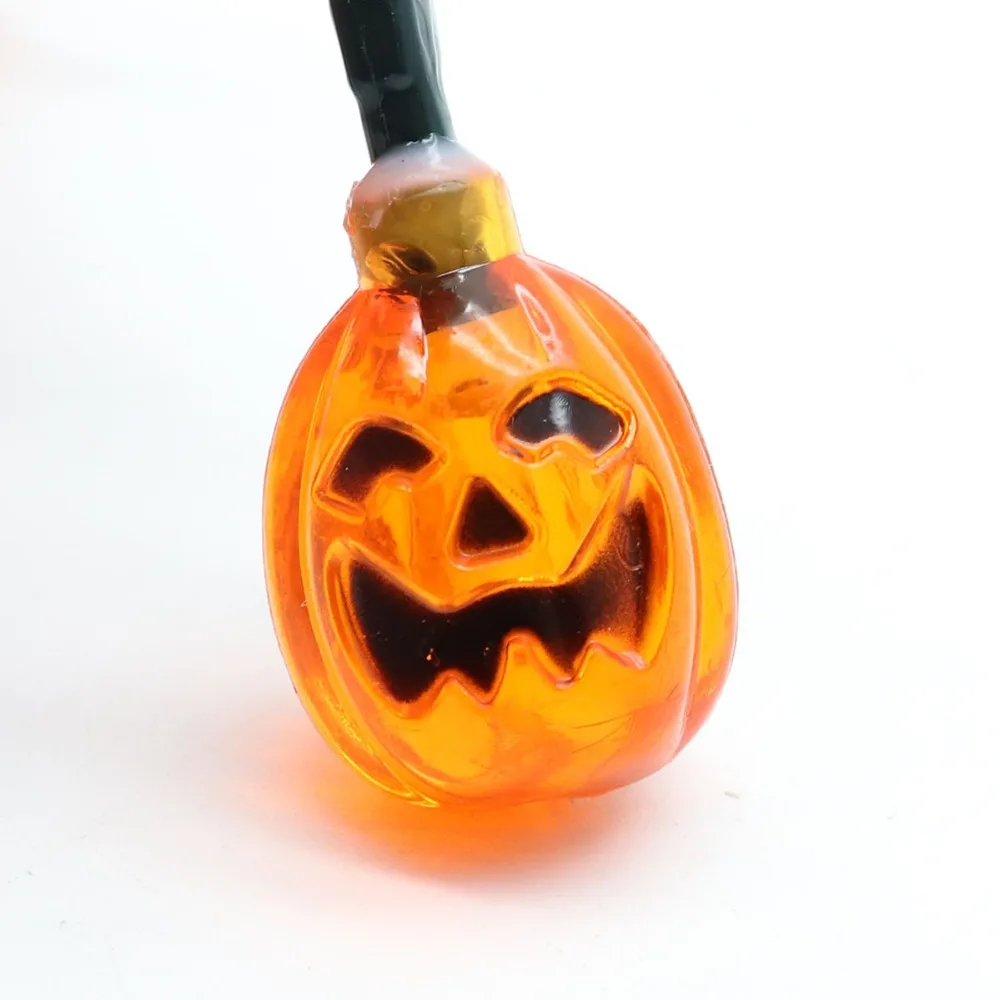 Солнечный свет гирлянда Открытый 30LED Тыква гримаса Хэллоуин сад пейзаж