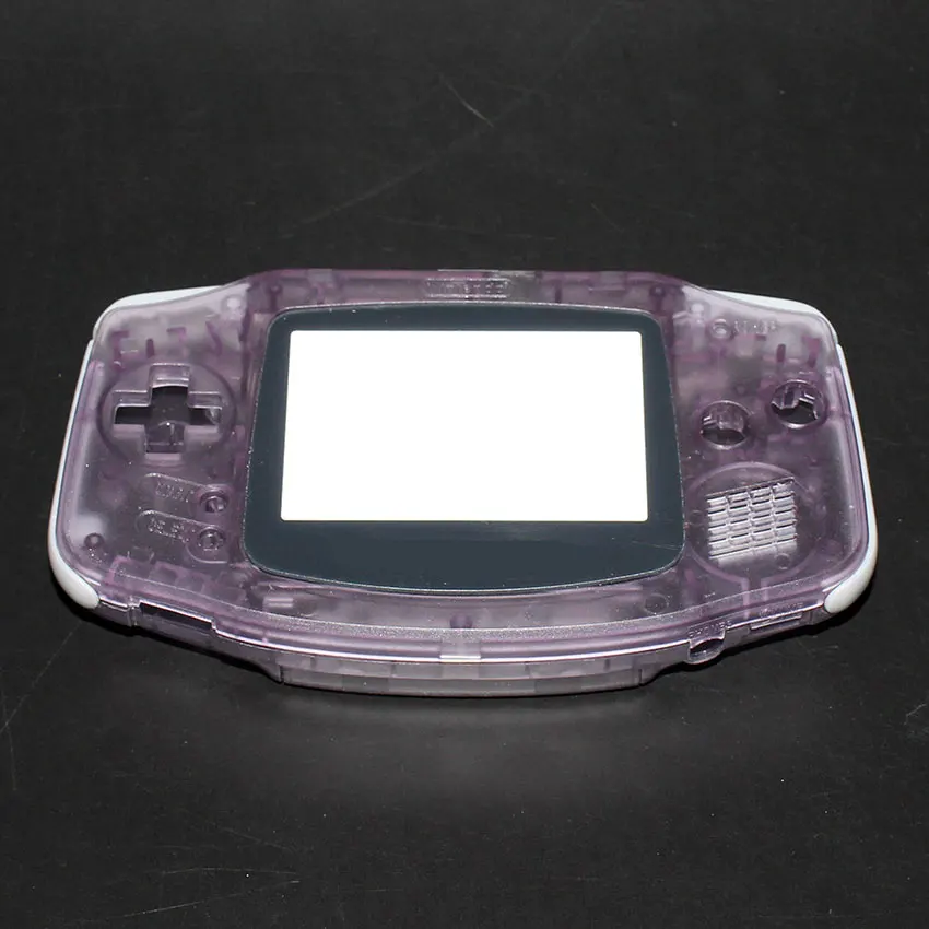 Clear Purple ChengHaoRan для Gameboy Advance Shell Полный корпус чехол для nintendo GBA Корпус чехол консоль кнопки отвертка - Цвет: Clear Purple