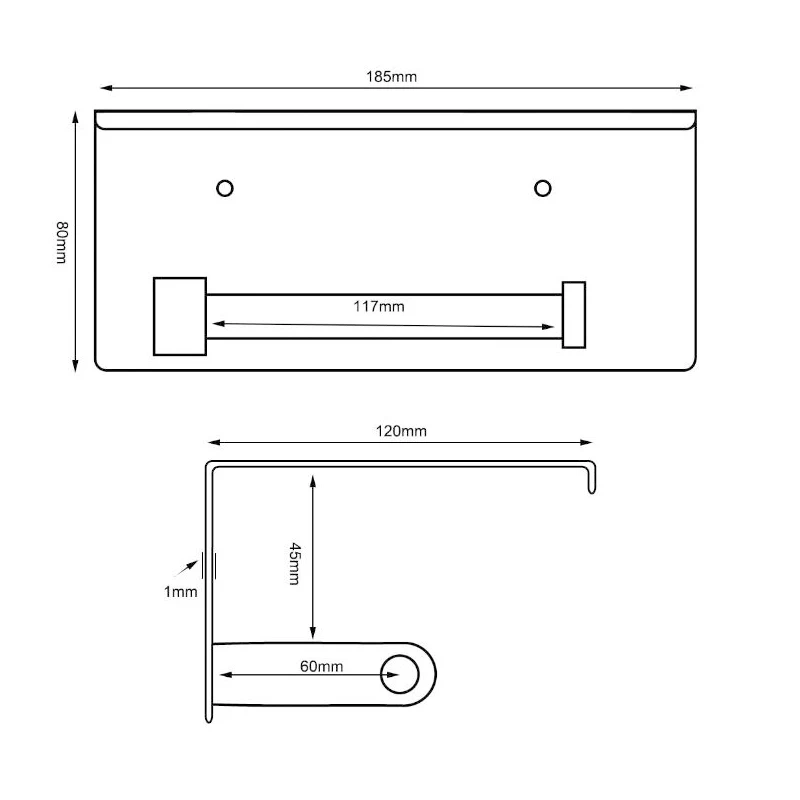 AODEYI черная рулонная коробка из нержавеющей стали держатель для туалетной бумаги