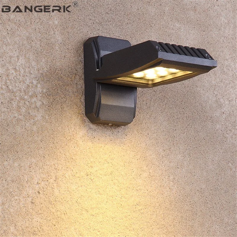 Nordic Outdoor Modern Wall Lamp Adjust 12W LED Porch Lights Waterproof Sconce Lamps Garden Home Decor Aluminum Lighting |
