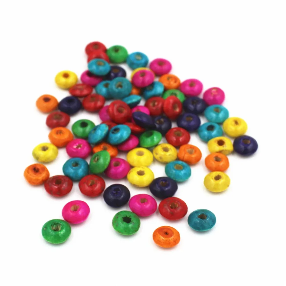 Бусины абакусы разных цветов 8/10 мм 50 шт.|abacus beads|flat beadsbeads diy |