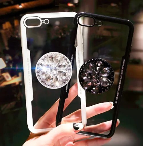 Роскошный чехол для мобильного телефона с алмазным принтом iPhone 6 6S 7 7Plus 8 8Plus X XR XS Max