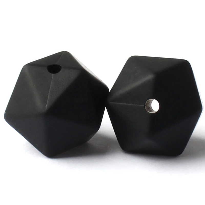 10 10 шт. 14 мм Icosahedron Силиконовые Бусины Пищевой класс Детские Прорезыватели для зубов BPA бесплатные Детские трофеи для цепочка для детской соски изготовление - Цвет: 10