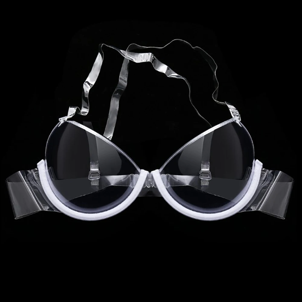 Прозрачный одноразовый прозрачный бюстгальтер с эффектом пуш ап невидимые