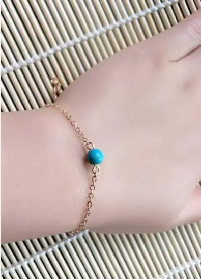 sl 0291 2018 blue charm bracelet natural stone pendant water droplets alone dress lady jewelry clothing | Украшения и аксессуары