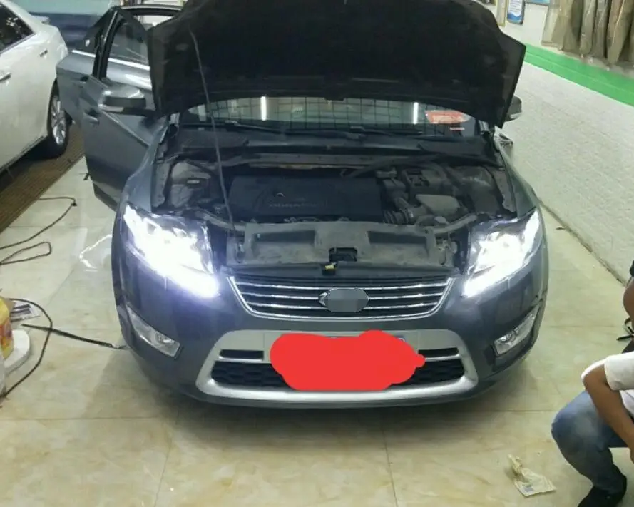 LED Headlights For Ford Mondeo 2007-2012 Car Led Lights Double Xenon Lens Accessories Daytime Running Fog Light | Автомобили и