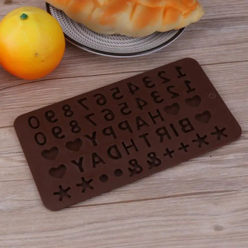 Силиконовая форма для торта с цифрами DIY Фондант шоколадное печенье Декор