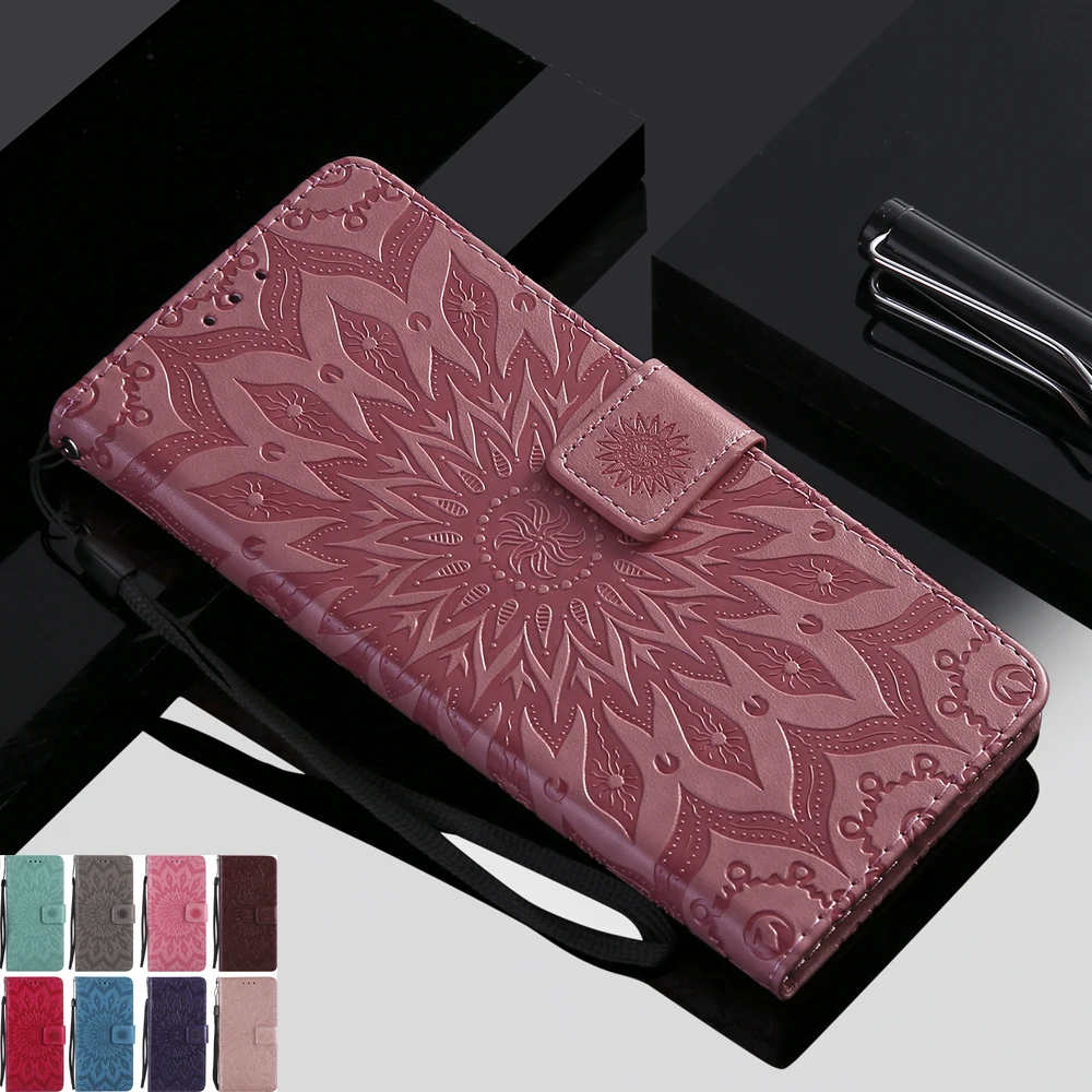 Чехол Sunjolly Flower флип-кошелек чехол для телефона с картой Samsung Galaxy S9 S8 Plus S7 S6 Edge S5 S4 S3