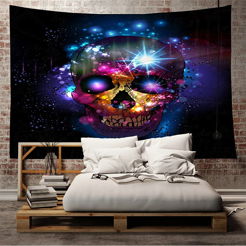 ALICELU череп цифровая печать МАНДАЛА ГОБЕЛЕН настенный гобелен Одеяло Полотенца