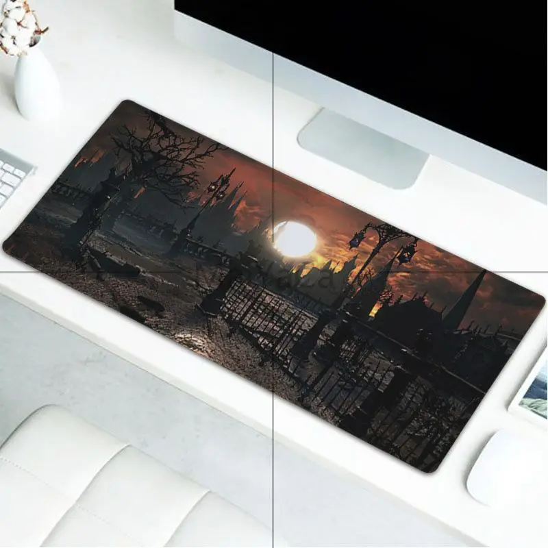 LockEdge 30x80cm MaiYaCa мой любимый Комфортный коврик для мыши Bloodborne игровой коврик для мыши большой плотный удобный водонепроницаемый игровой резиновый коврик для мыши - Цвет: LockEdge 30x80cm