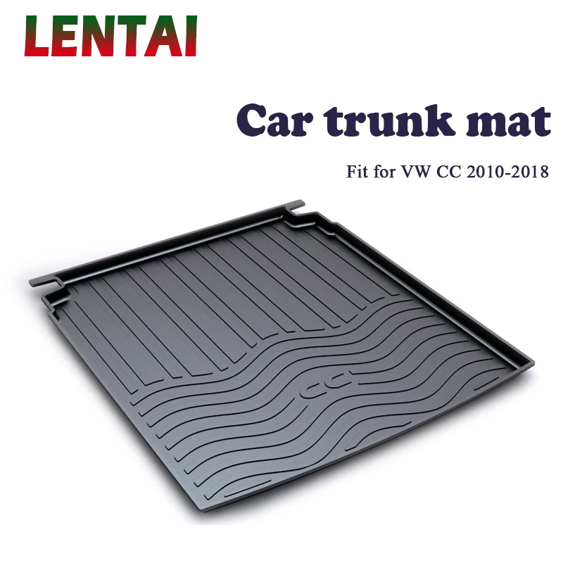 

LENTAI 1PC rear trunk Cargo mat For VW CC 2010 2011 2012 2013 2014 2015 2016 2017 2018 Boot Liner Tray Anti-slip mat Accessories