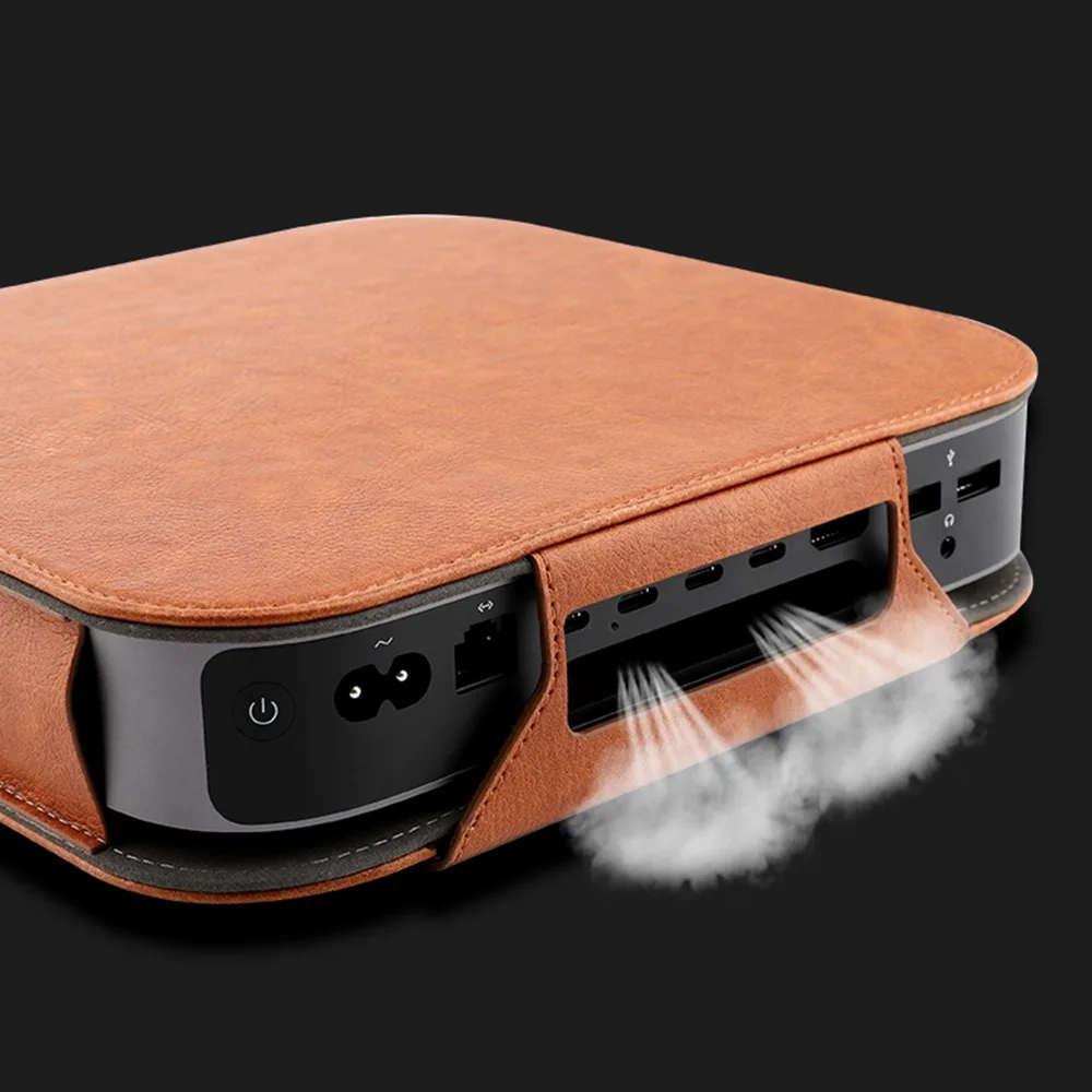 Чехол из искусственной кожи XBERSTAR для 2018 Apple Mac Mini настольный чехол полной защитный