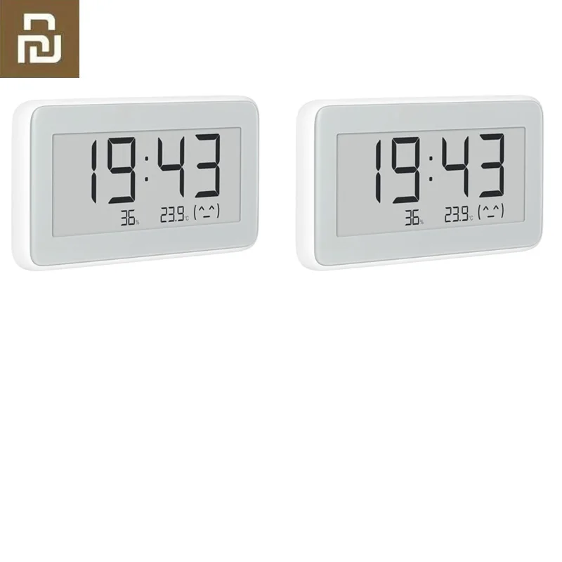 2Pcs Xiao mi jia Bluetooth температура Hu mi dity сенсор E-link ЖК-экран цифровой термометр измеритель влажности Смарт связь mi APP - Цвет: 2Pcs