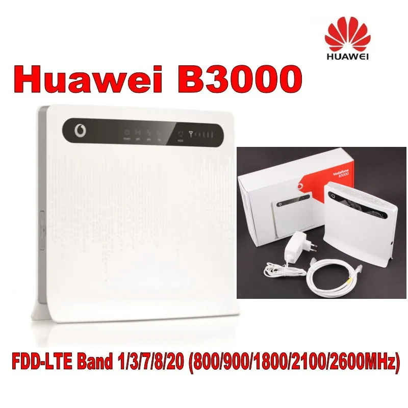 Vodafone B3000(Huawei B593s-22) LTE 4G Wireless CPE Router support FDD800/900/1800/2100/2600Mhz&4g antenna