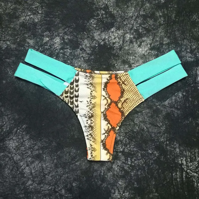 2 шт. женский купальник-монокини с принтом змеи | Женская одежда