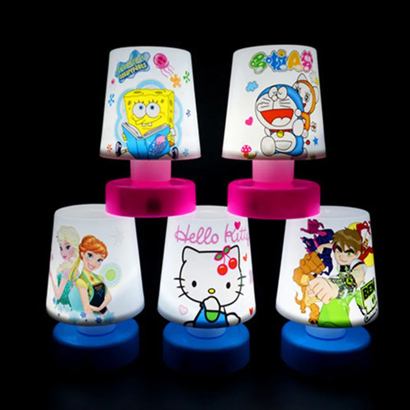 Мультяшная светящаяся настольная лампа для детей Ночная Светодиодная сна