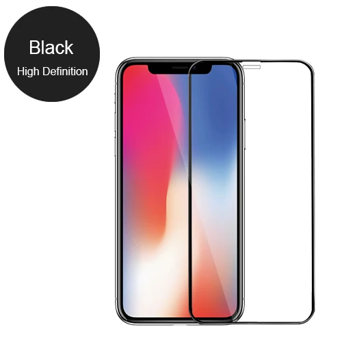 0,23 мм 3D изогнутое закаленное стекло для iPhone X, рониканский Мягкий край, высокое разрешение, анти-синий светильник, Защита экрана для iPhone XS - Цвет: HD Clear