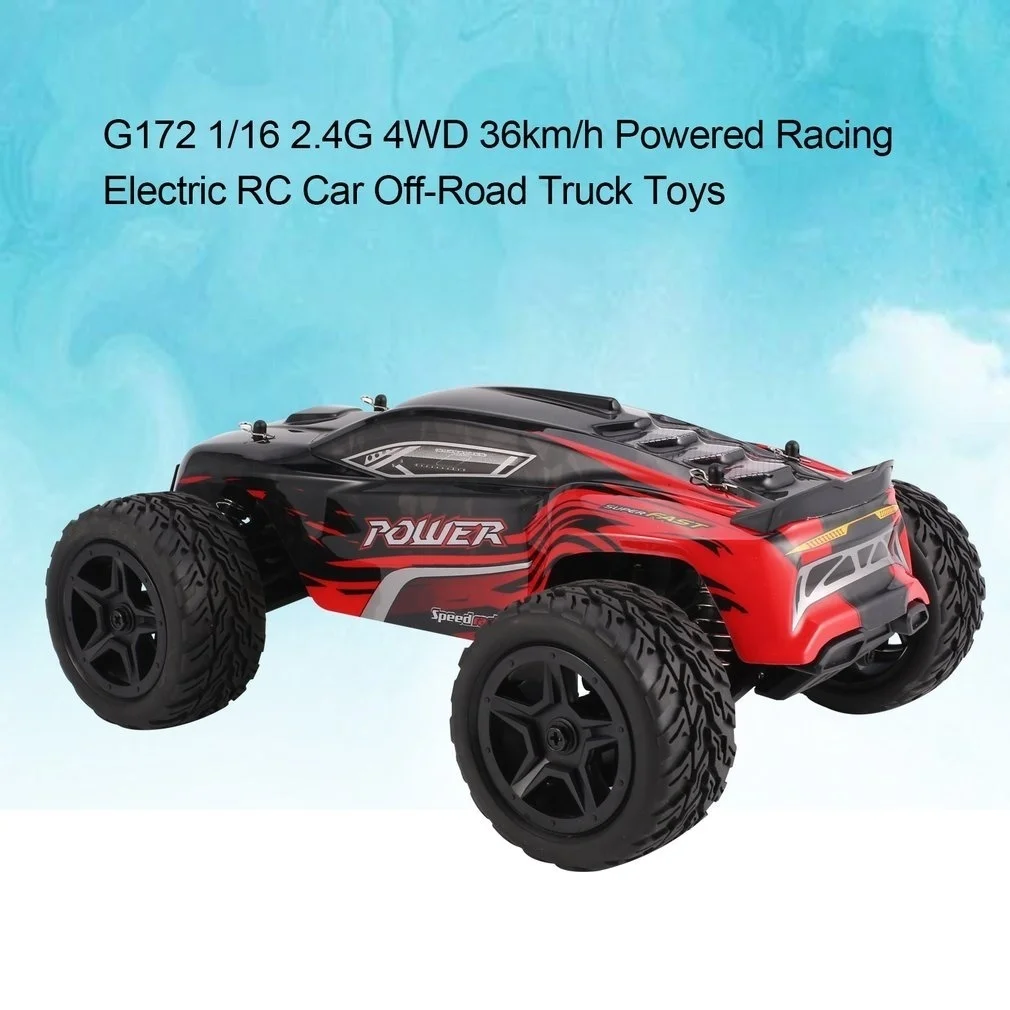 G172 RC автомобиль 1/16 2 4G 4WD 36 км/ч Мощный Гоночный электрический внедорожный