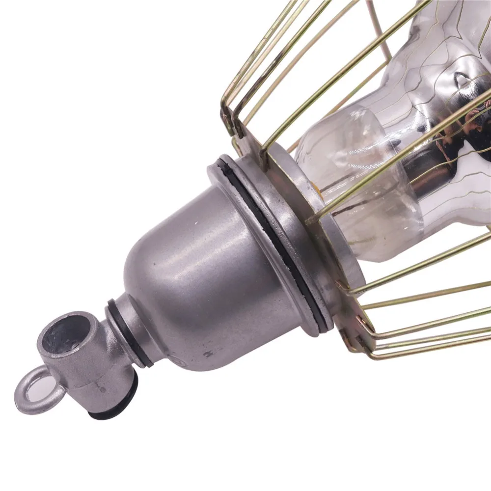 

10 Pcs Stainless steel Wire Lampshade OR Ceramic Insulation 10 pcs E27 Lamp Cap Farm Animal Insulation Cages Equipment