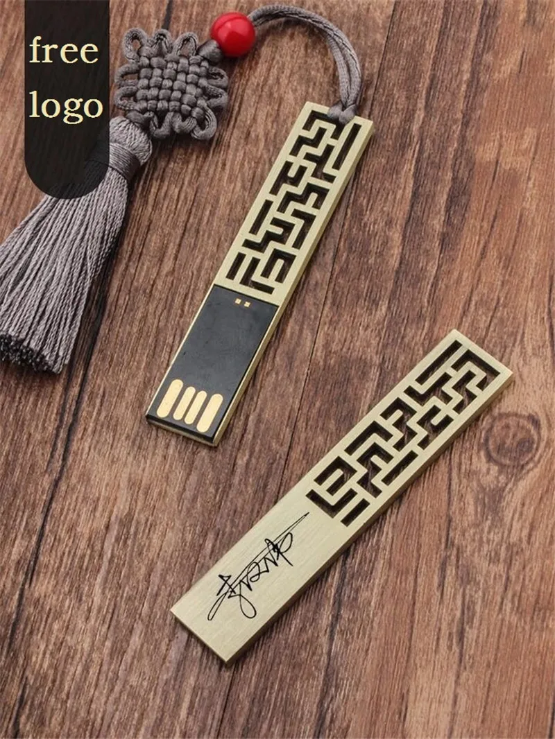 Флэш-накопитель 32 usb-флэш, совместимо с ПК и смартфоном флеш-накопитель 64Гб в китайском стиле usb памяти 8 Гб usb 2,0 128 ручка-привод 16Гб, изготовленное по восстановленным древним технологиям, изготовленным на заказ логосом