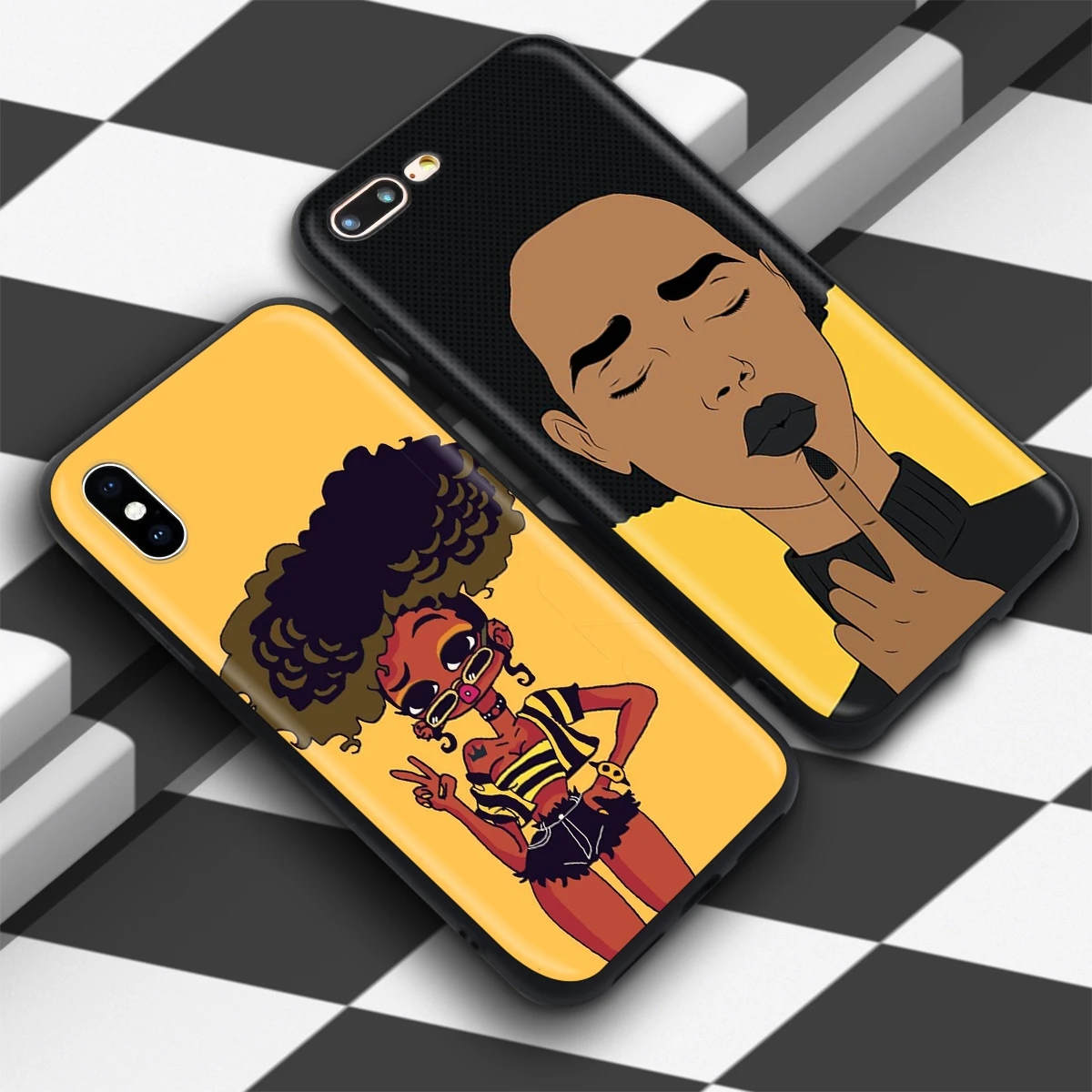 Красивый чехол Lavaza для девочек в стиле афро iPhone 12 mini 11 Pro XS Max XR X 8 7 6 6S Plus 5 5s se |
