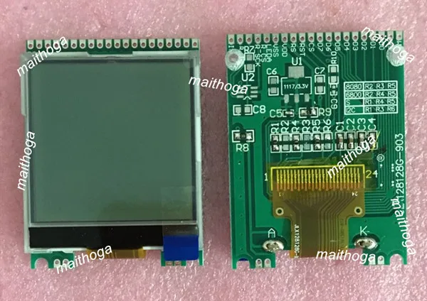 20PIN белый/синий COG 128128 ЖК экран модуль ST7571 Привод IC Параллельный/I2C/SPI интерфейс 3 V