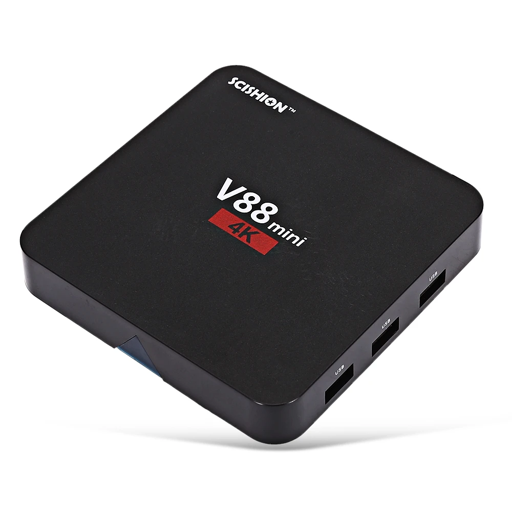 SCISHION V88 mini Smart Android 6 0 ТВ коробка 4 ядра RK3229 1 GB 8 K Set top Box H.265 32 бита Media Player |