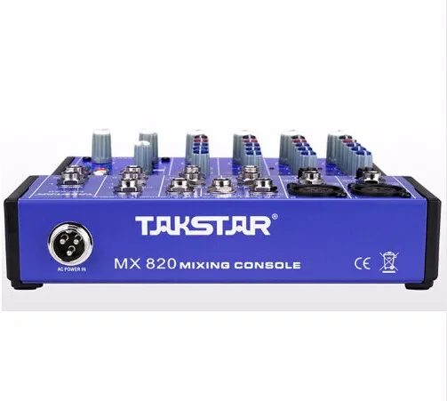 Оригинальная микшерная система TAKSTAR MX 820 Премиум 8 входов 2 Bus консоль