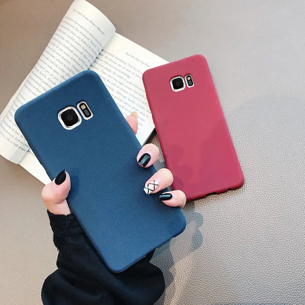 LECAYEE S10 lite защитный чехол песчаник для телефона Samaung Galaxy S7 edge S8 S9 Plus матовый Мягкий