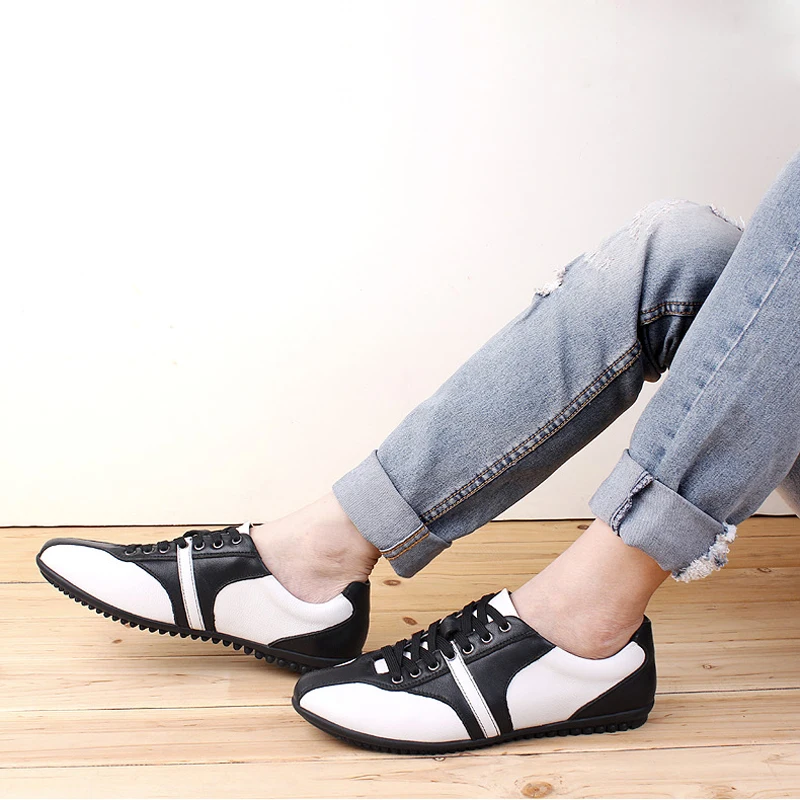 CEMAI марка Весна/Осень натуральная кожа мужская повседневная обувь Мода открытый